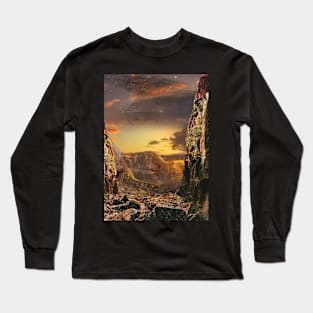 Sunsets and Spaceships Hill Long Sleeve T-Shirt